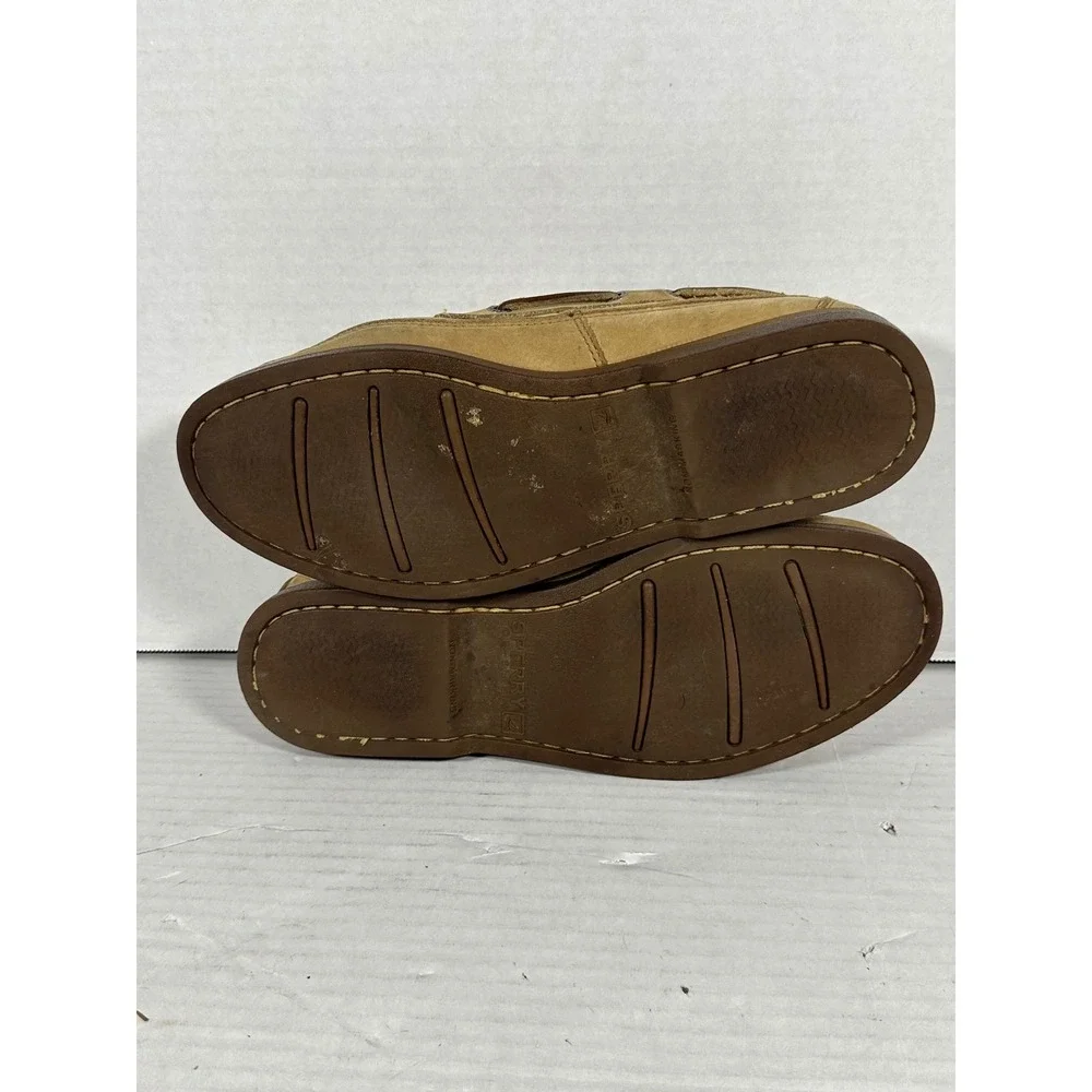 Sperry Top-Sider Mens 10.5M Tan Leather Boat Shoes Loafers 0764043